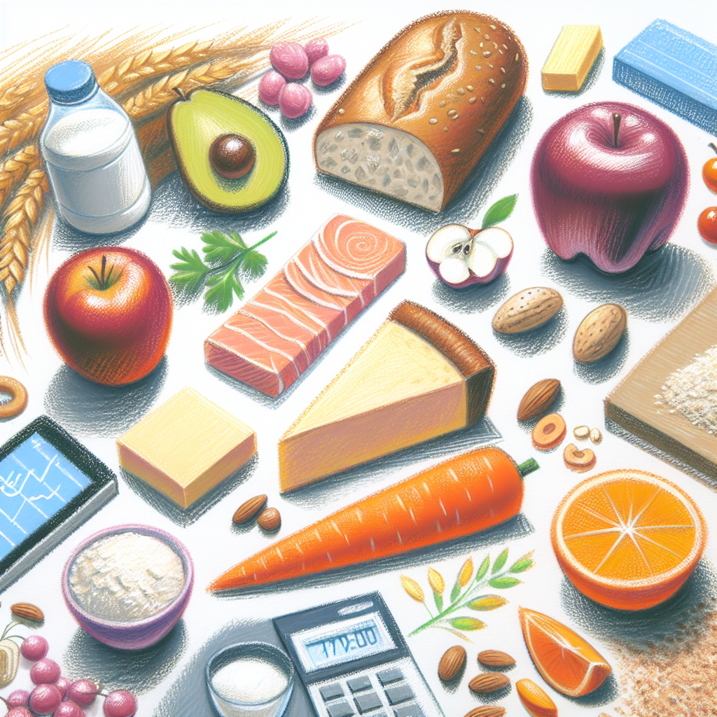 Pastelková ilustrace znázorňující téma: Zdravá výživa