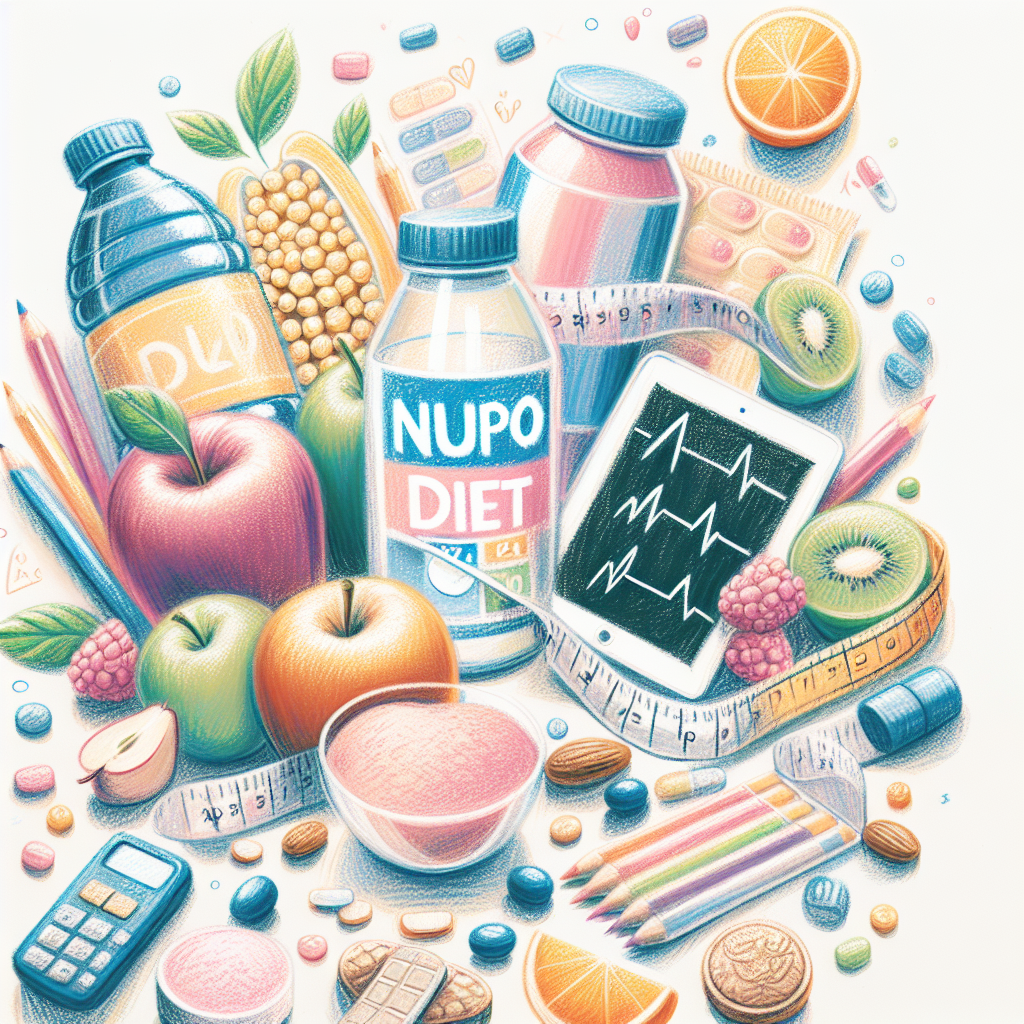 Pastelková ilustrace znázorňující téma: Diety