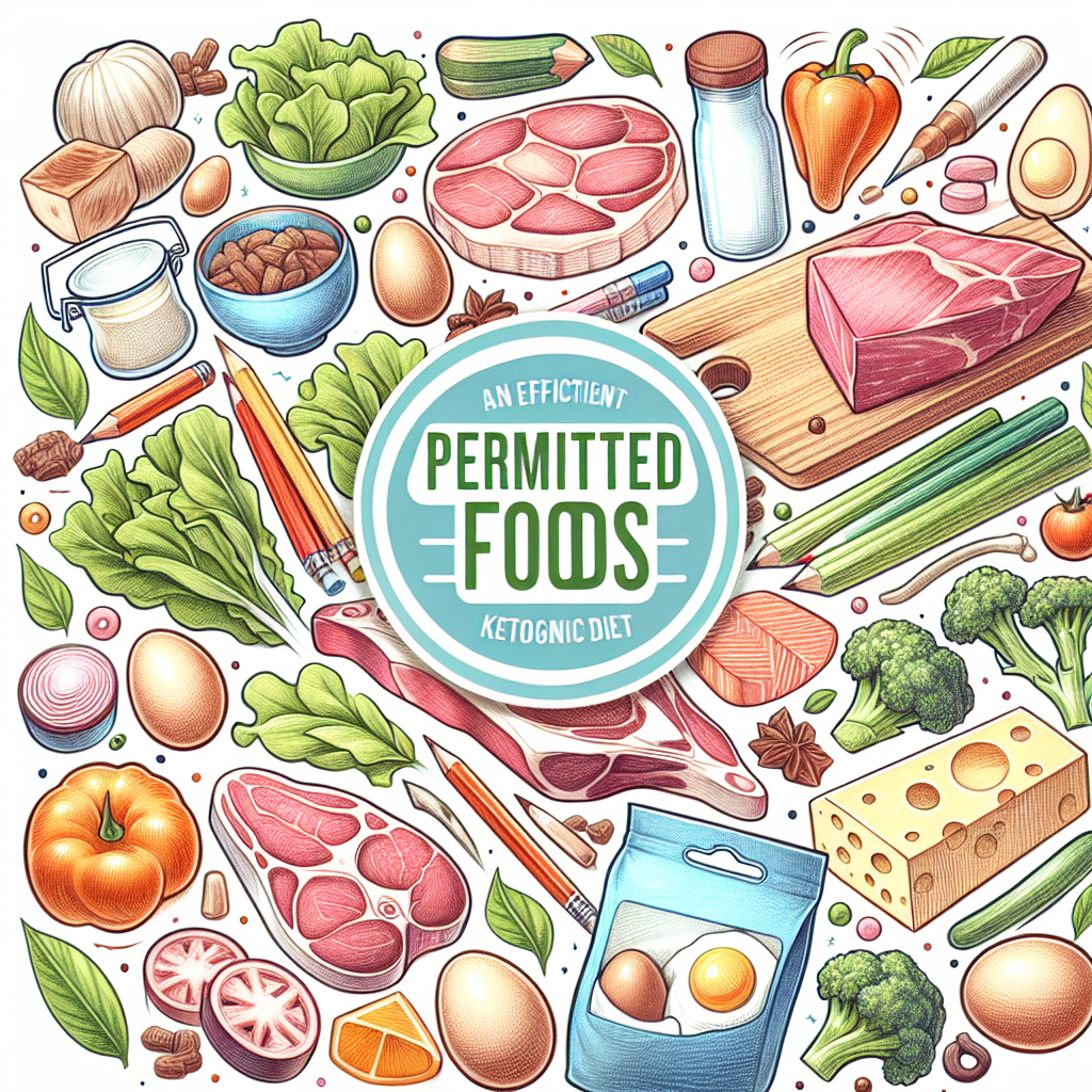Pastelková ilustrace znázorňující téma: Keto dieta