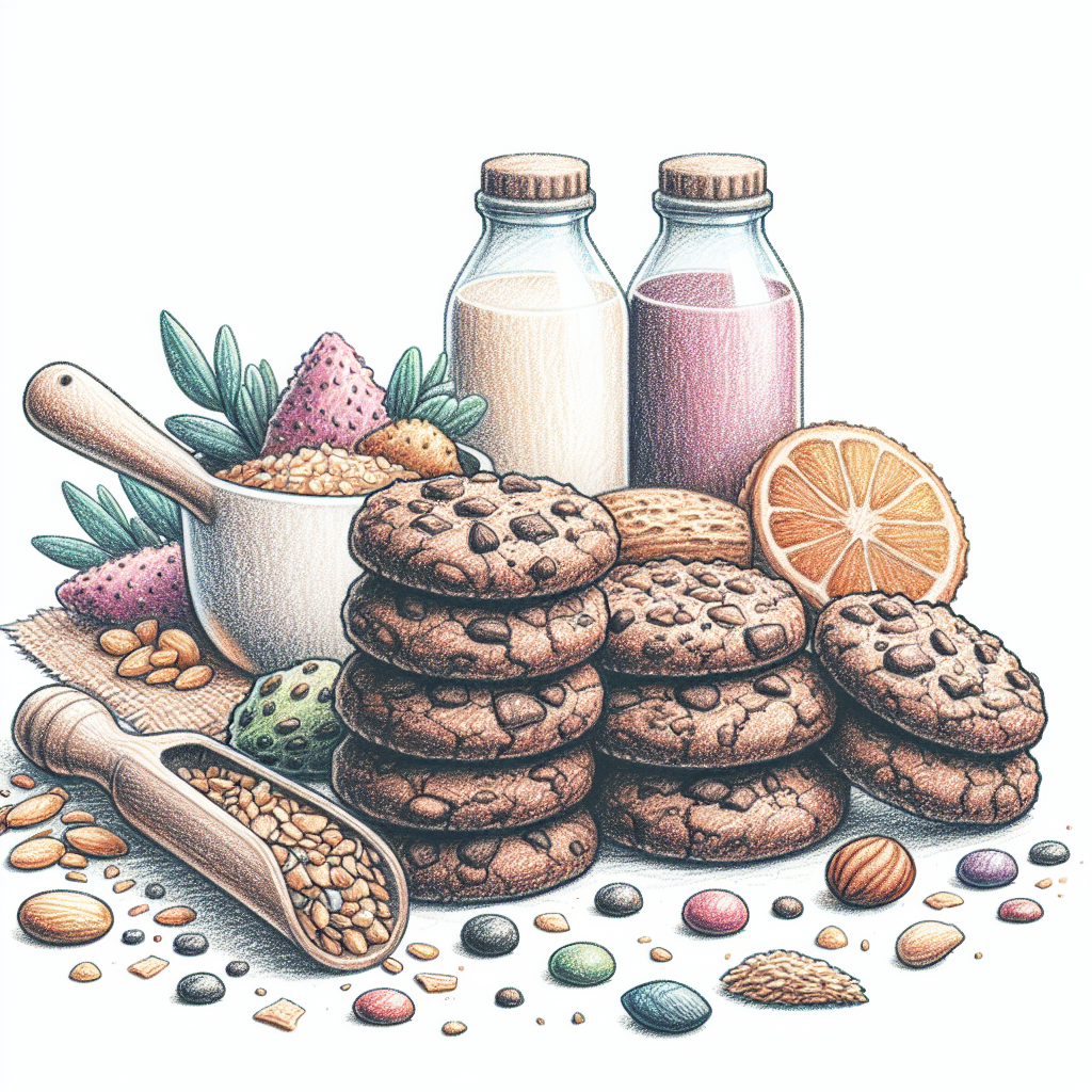 Pastelková ilustrace znázorňující téma: Zdravé sladkosti
