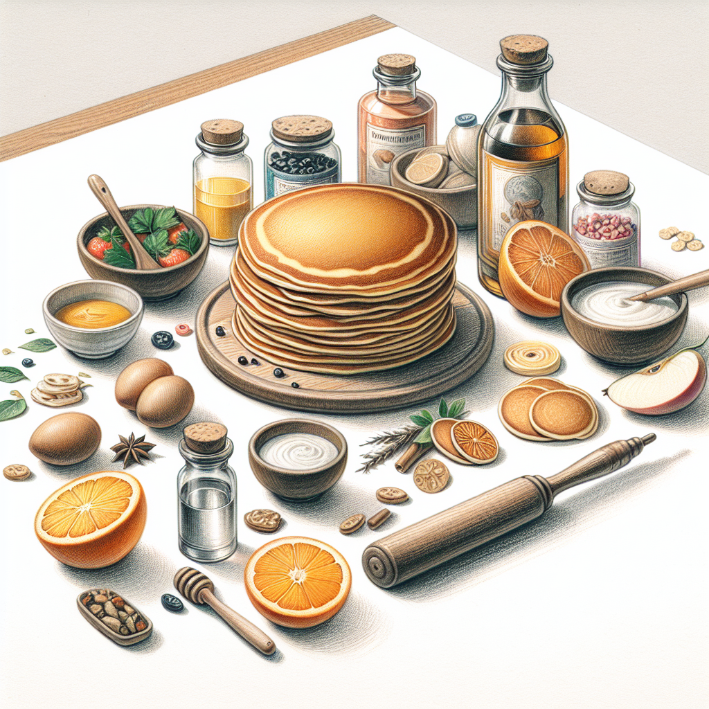 Pastelková ilustrace znázorňující téma: Recepty