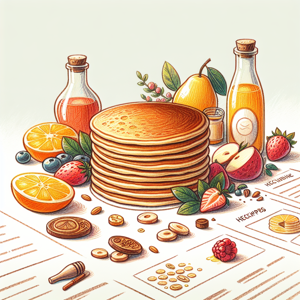 Pastelková ilustrace znázorňující téma: Recepty