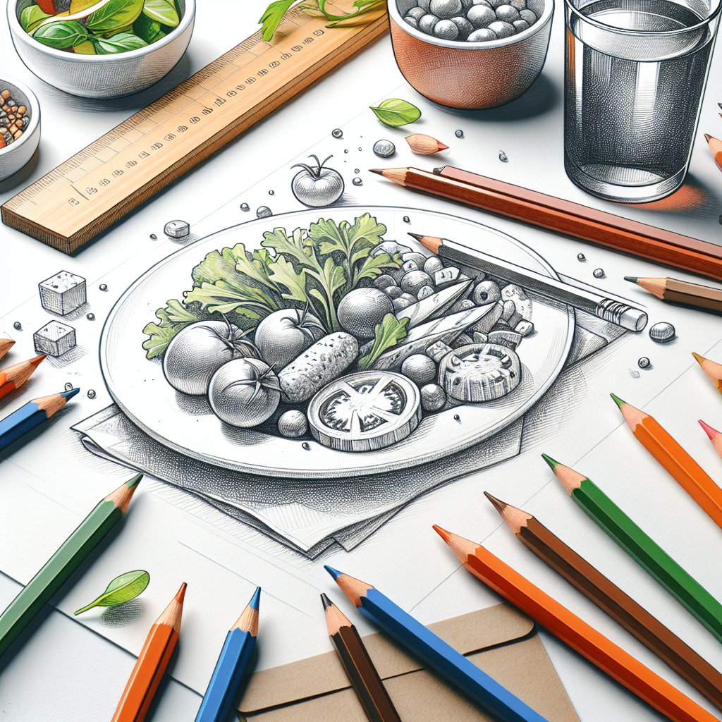 Pastelková ilustrace znázorňující téma: Recepty