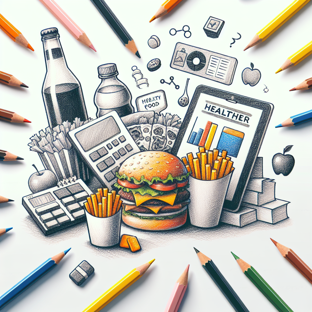 Pastelková ilustrace znázorňující téma: Zdravá strava