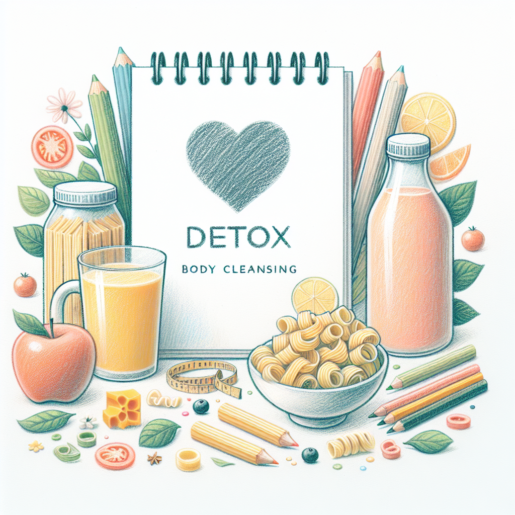 Pastelková ilustrace znázorňující téma: Detoxikace