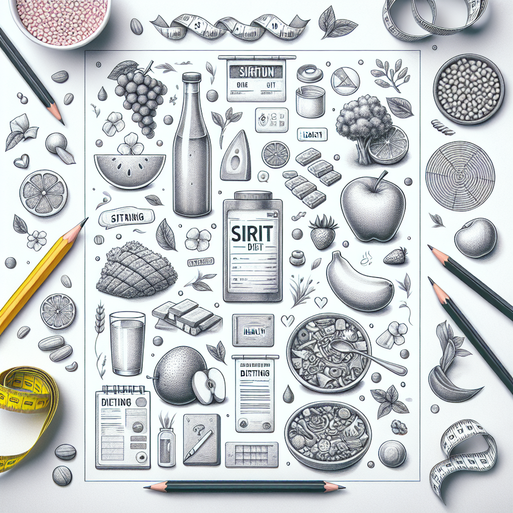 Pastelková ilustrace znázorňující téma: Diety