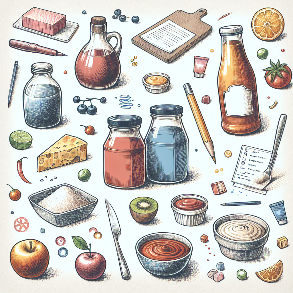 Pastelková ilustrace znázorňující téma: Recepty