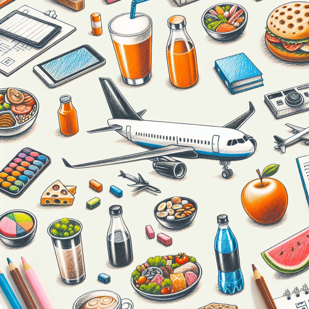 Pastelková ilustrace znázorňující téma: Letecká doprava