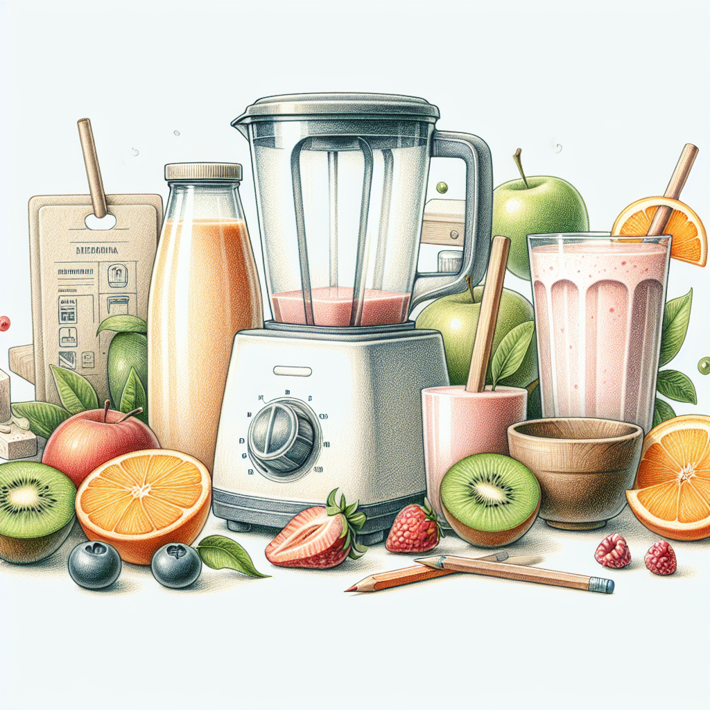 Pastelková ilustrace znázorňující téma: Smoothie recepty