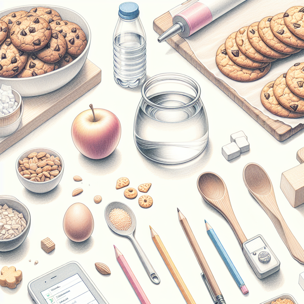 Pastelková ilustrace znázorňující téma: Recepty