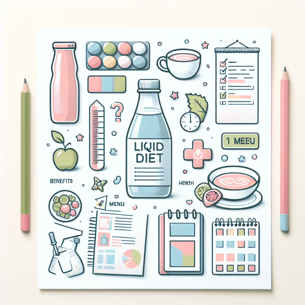 Pastelková ilustrace znázorňující téma: Diety
