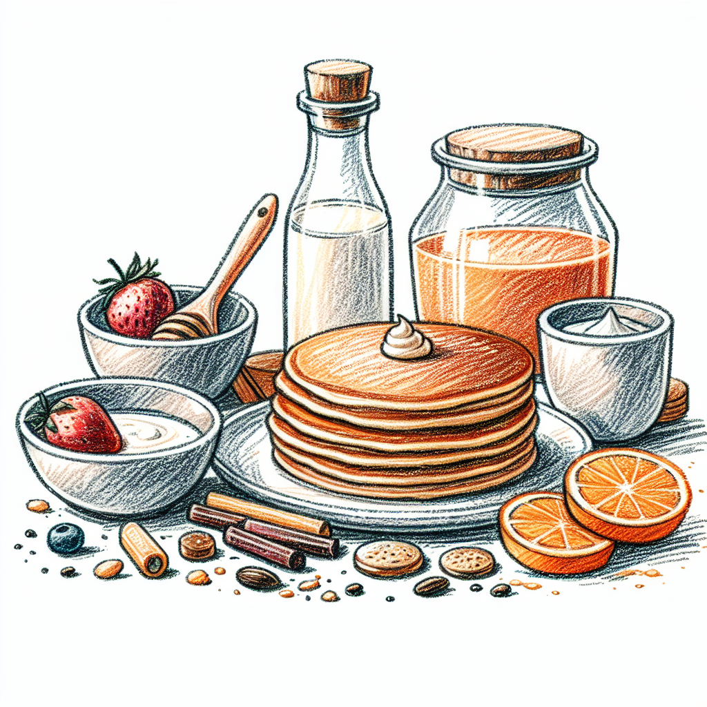Pastelková ilustrace znázorňující téma: Recepty