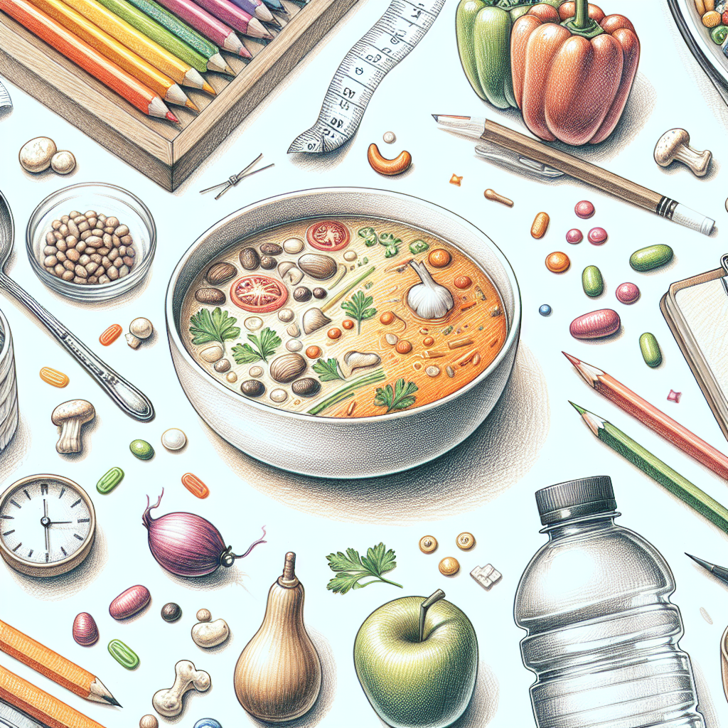 Pastelková ilustrace znázorňující téma: Zdravá výživa