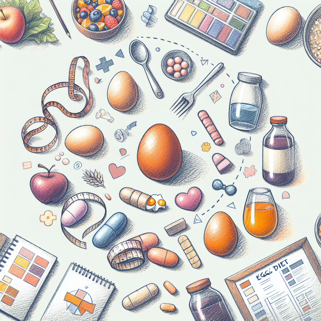 Pastelková ilustrace znázorňující téma: Diety