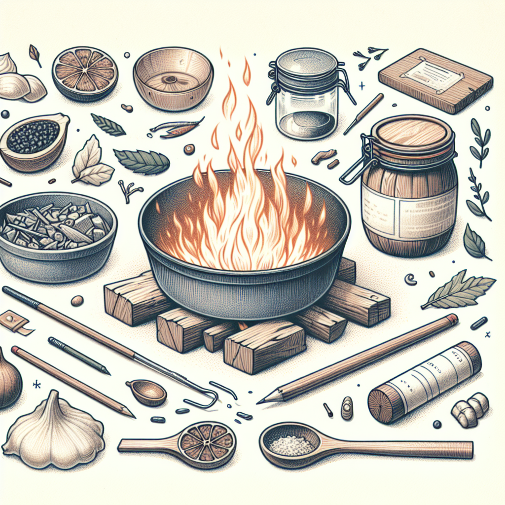 Pastelková ilustrace znázorňující téma: Gastronomie