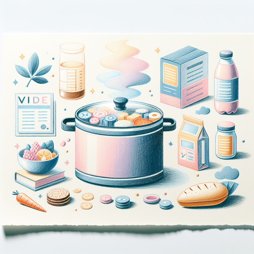 Pastelková ilustrace znázorňující téma: Zdravé vaření