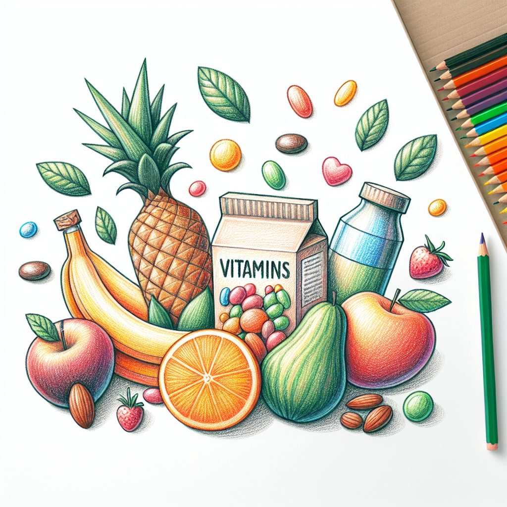 Pastelková ilustrace znázorňující téma: Veganská strava