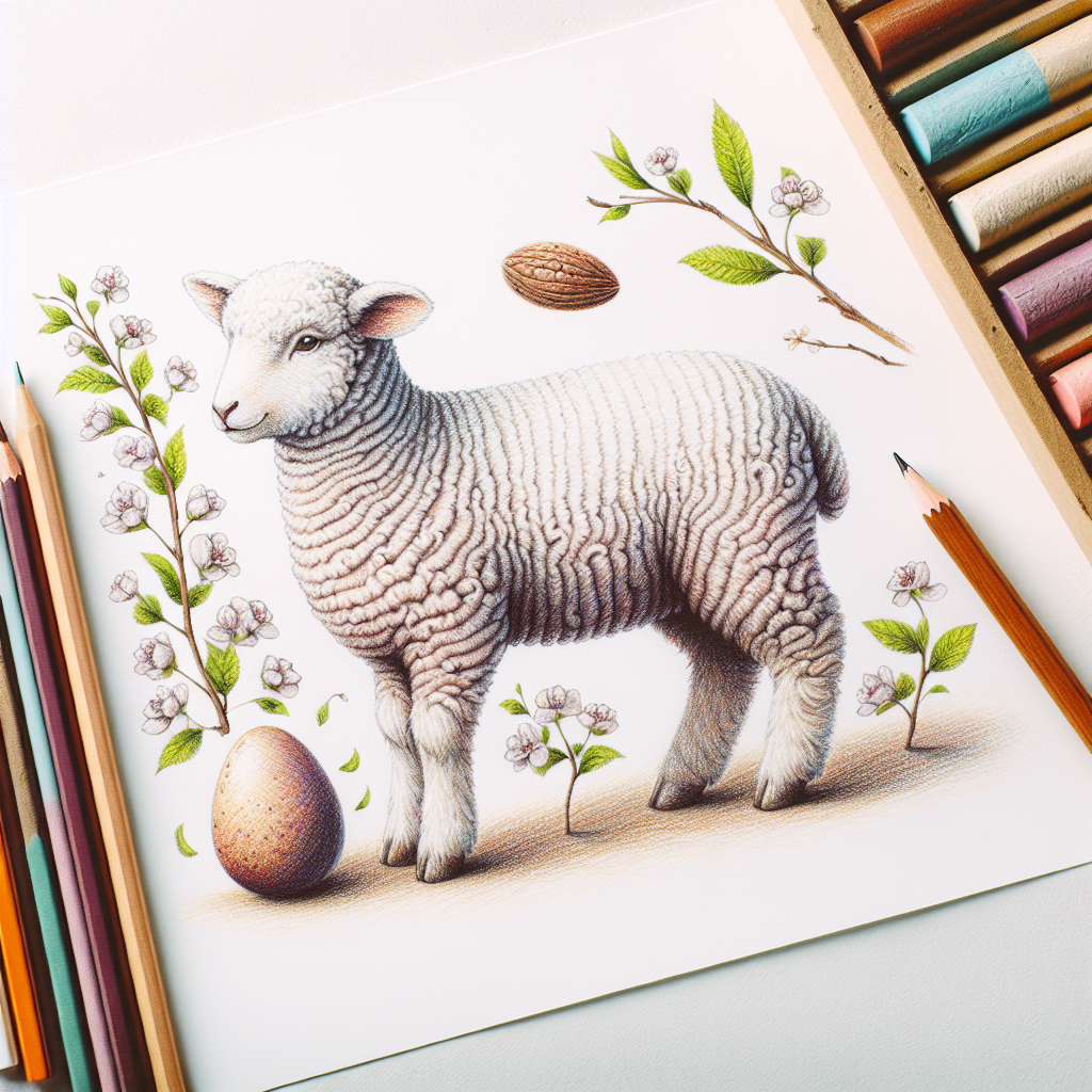 Pastelková ilustrace znázorňující téma: Recepty