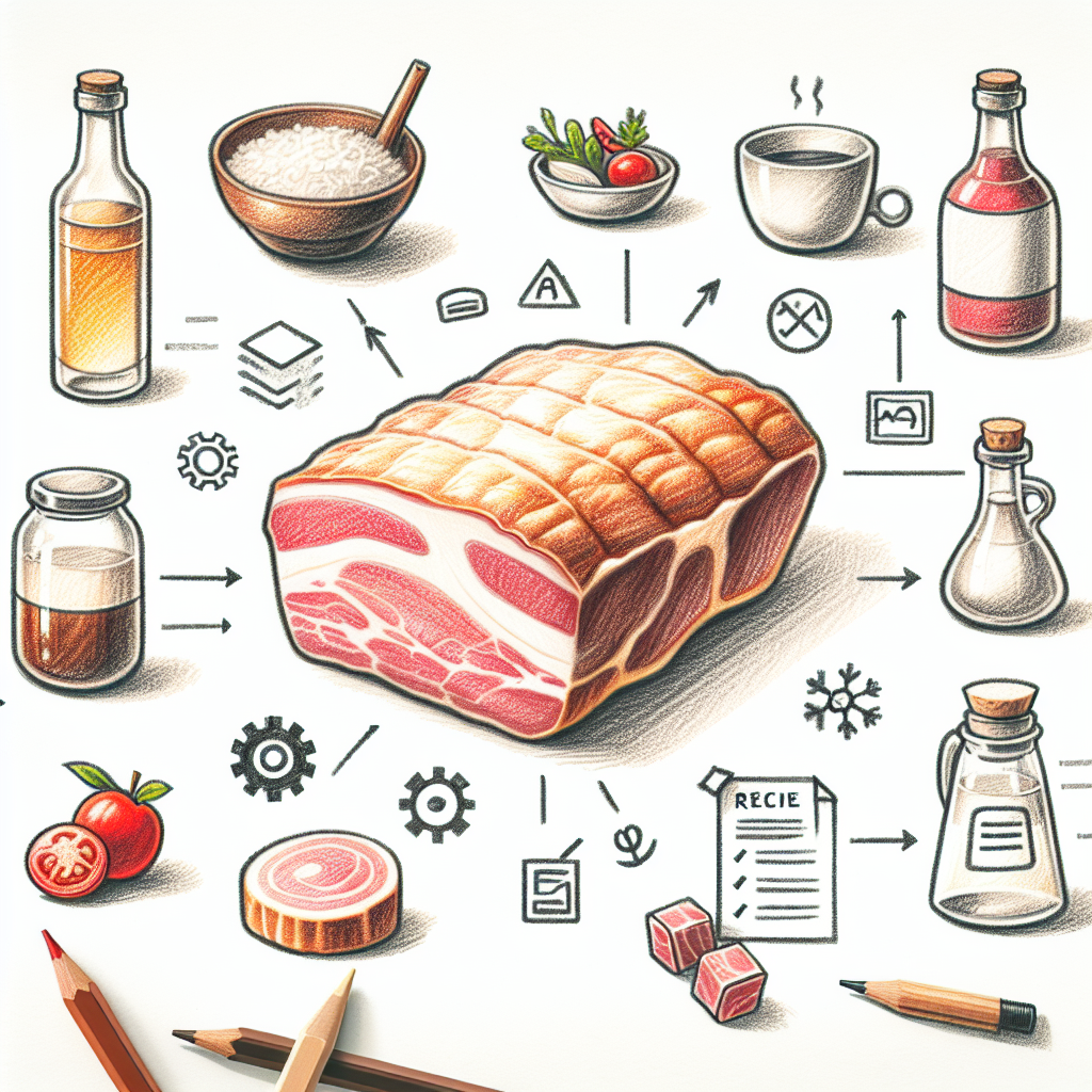 Pastelková ilustrace znázorňující téma: Česká kuchyně