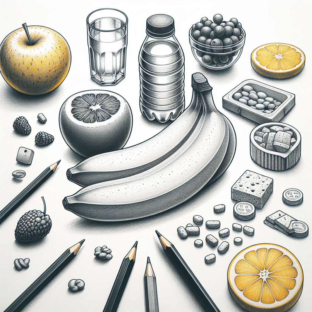 Pastelková ilustrace znázorňující téma: Diety