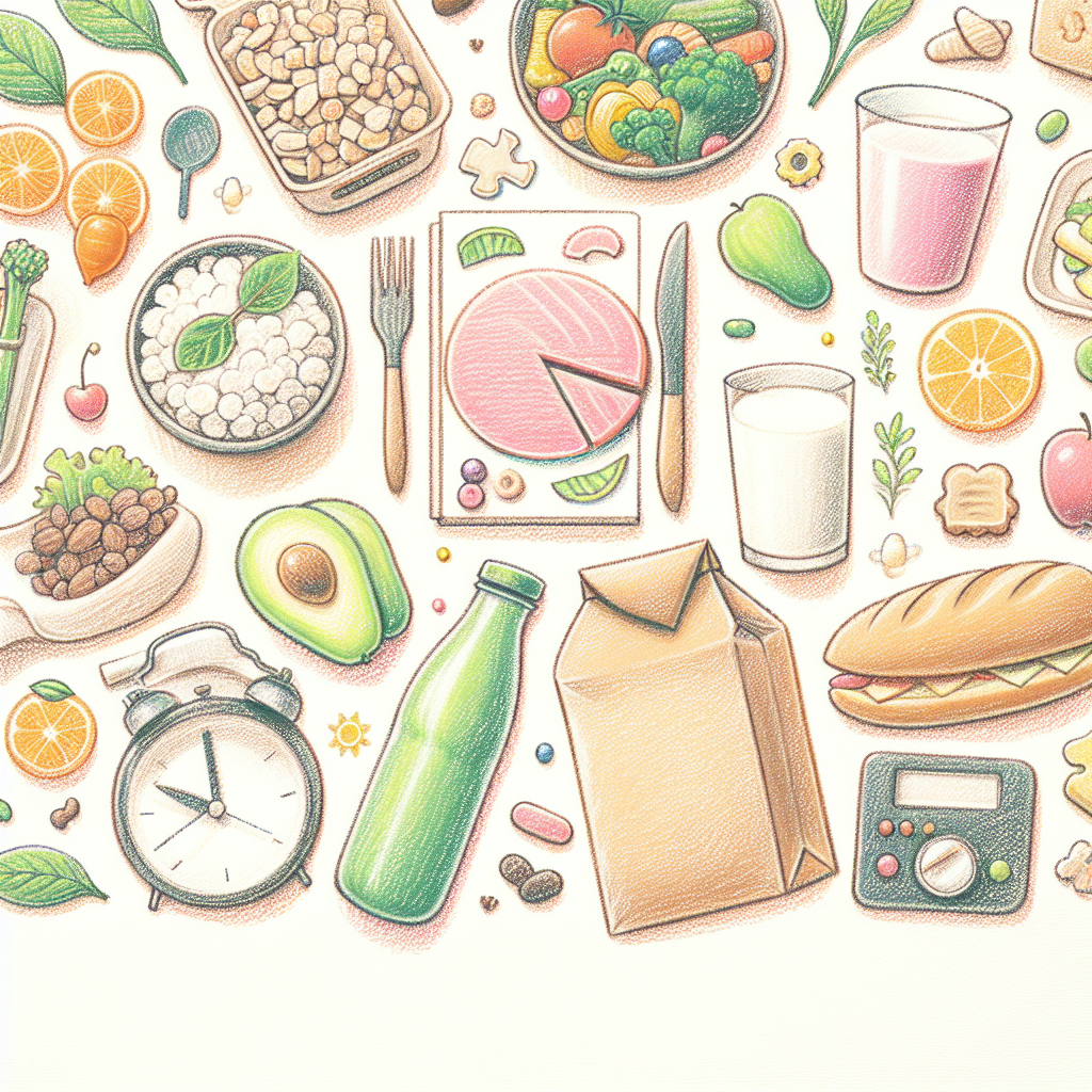 Pastelková ilustrace znázorňující téma: Zdravá výživa