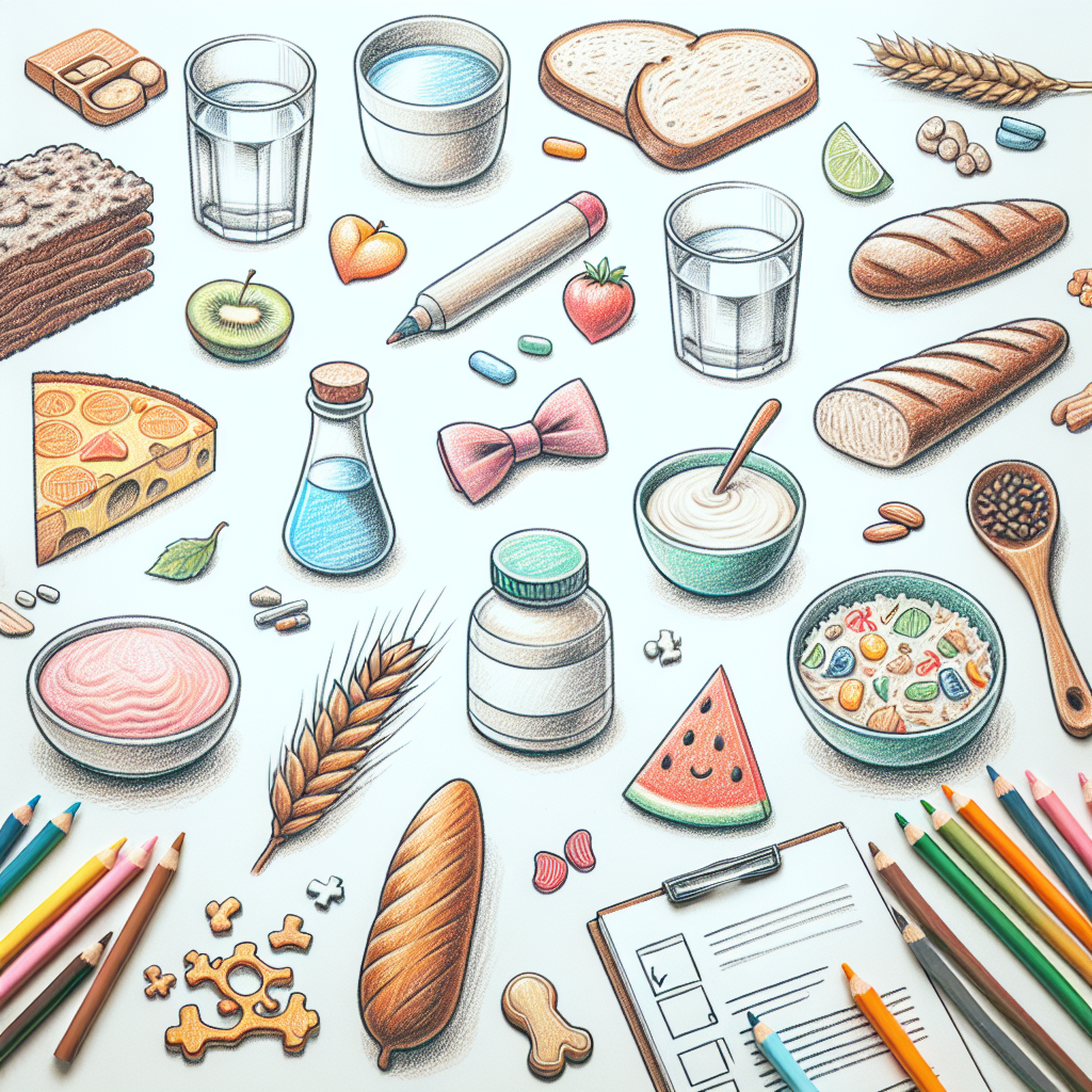Pastelková ilustrace znázorňující téma: Zdravá strava