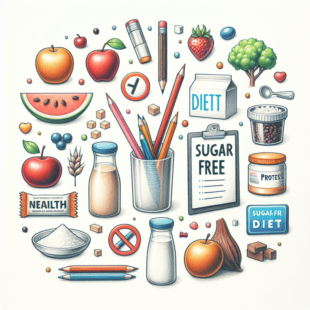 Pastelková ilustrace znázorňující téma: Diety