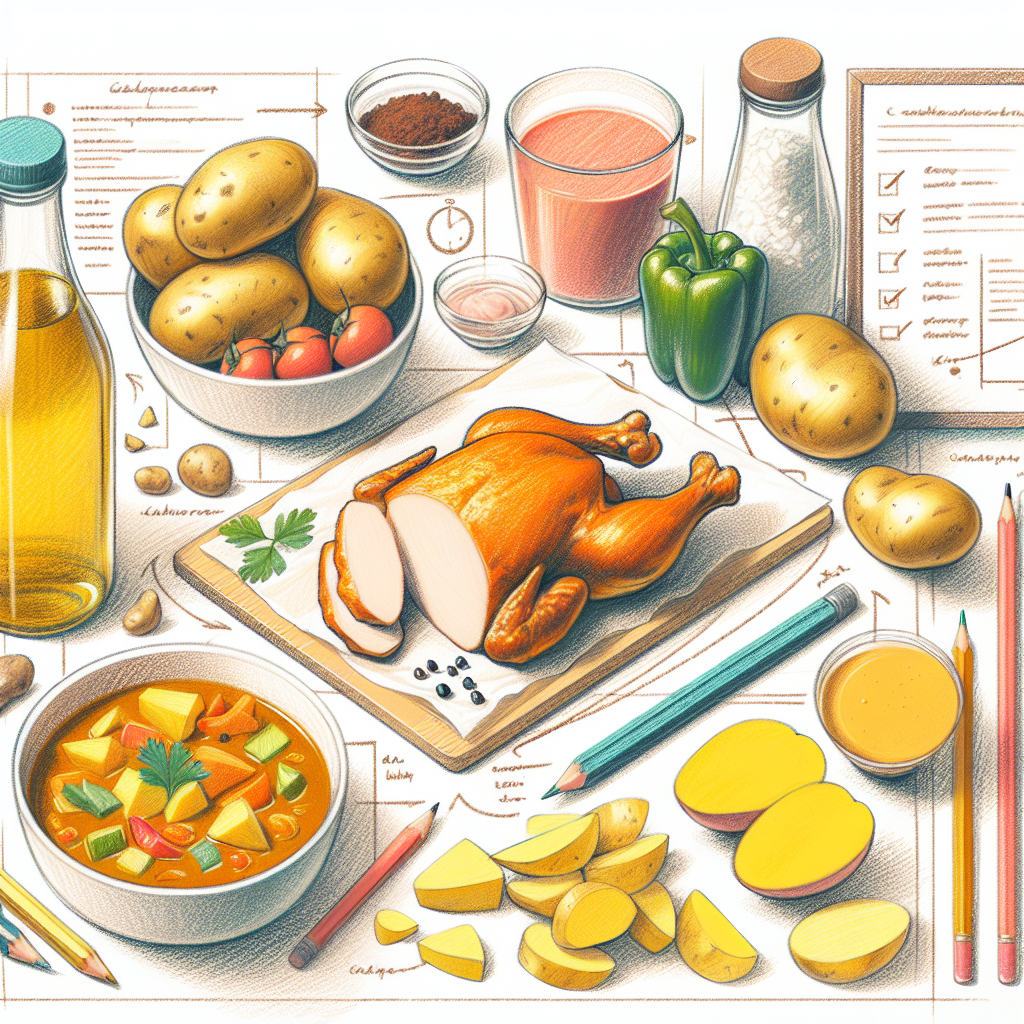 Pastelková ilustrace znázorňující téma: Recepty