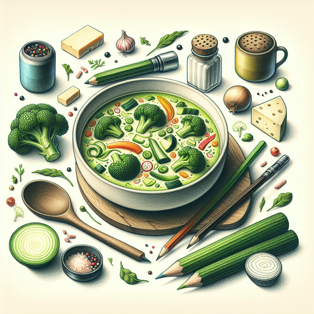 Pastelková ilustrace znázorňující téma: Recepty