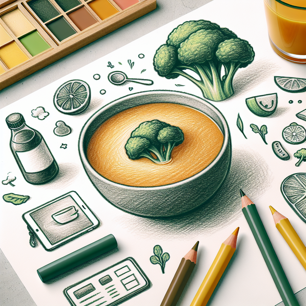 Pastelková ilustrace znázorňující téma: Recepty