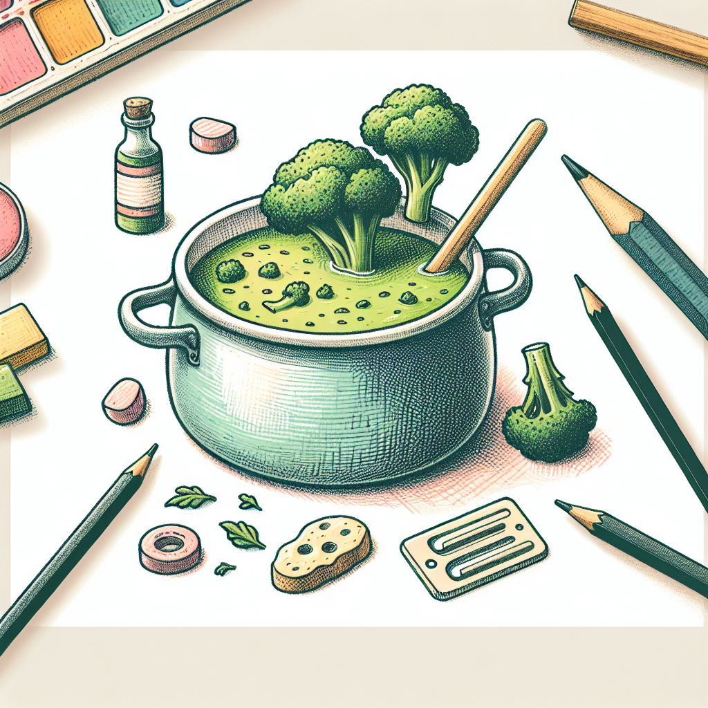 Pastelková ilustrace znázorňující téma: Recepty