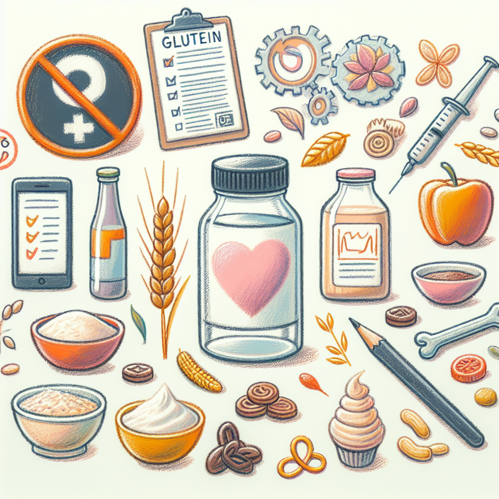 Pastelková ilustrace znázorňující téma: Celiakie