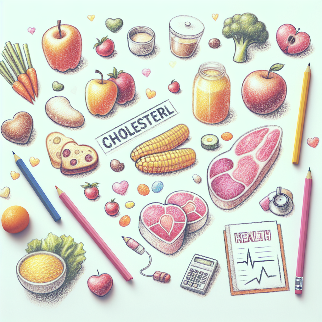 Pastelková ilustrace znázorňující téma: Zdraví