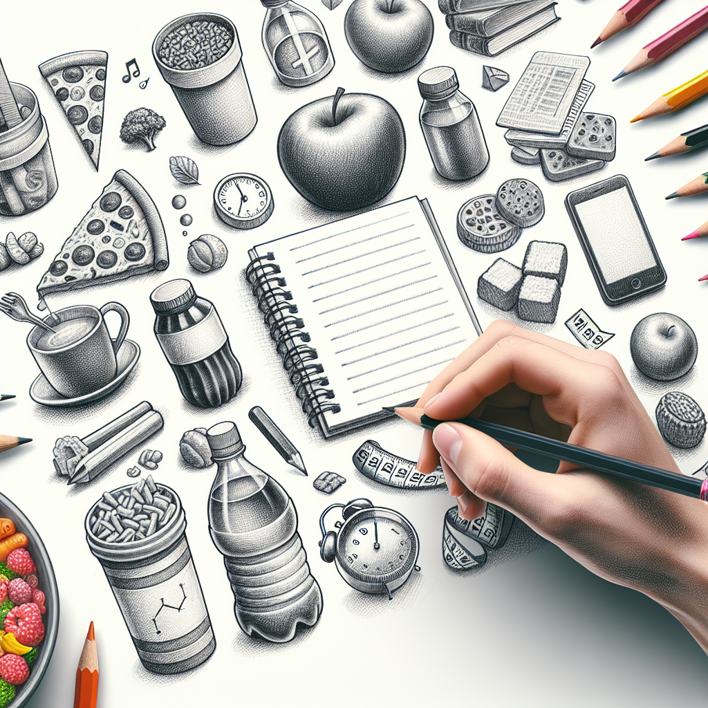 Pastelková ilustrace znázorňující téma: Diety