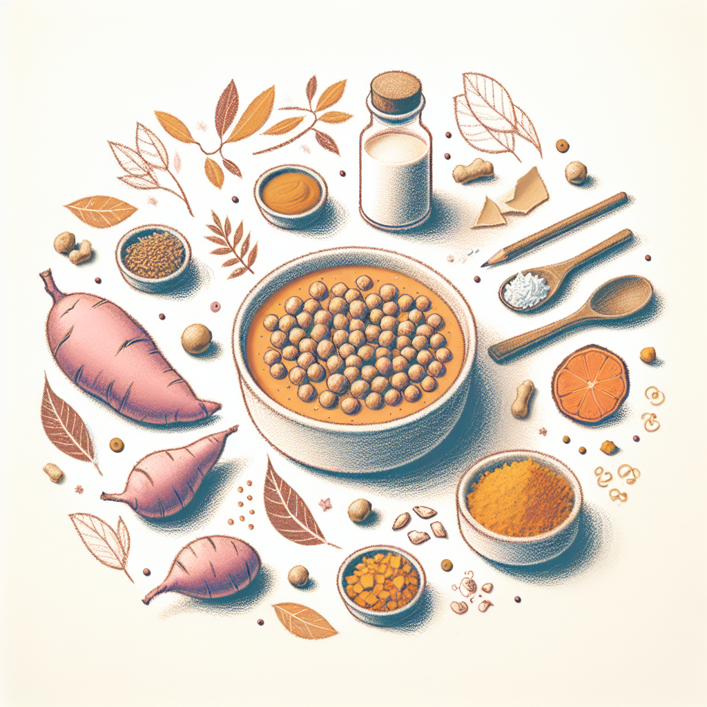 Pastelková ilustrace znázorňující téma: Recepty