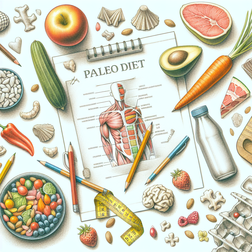 Pastelková ilustrace znázorňující téma: Diety a výživa