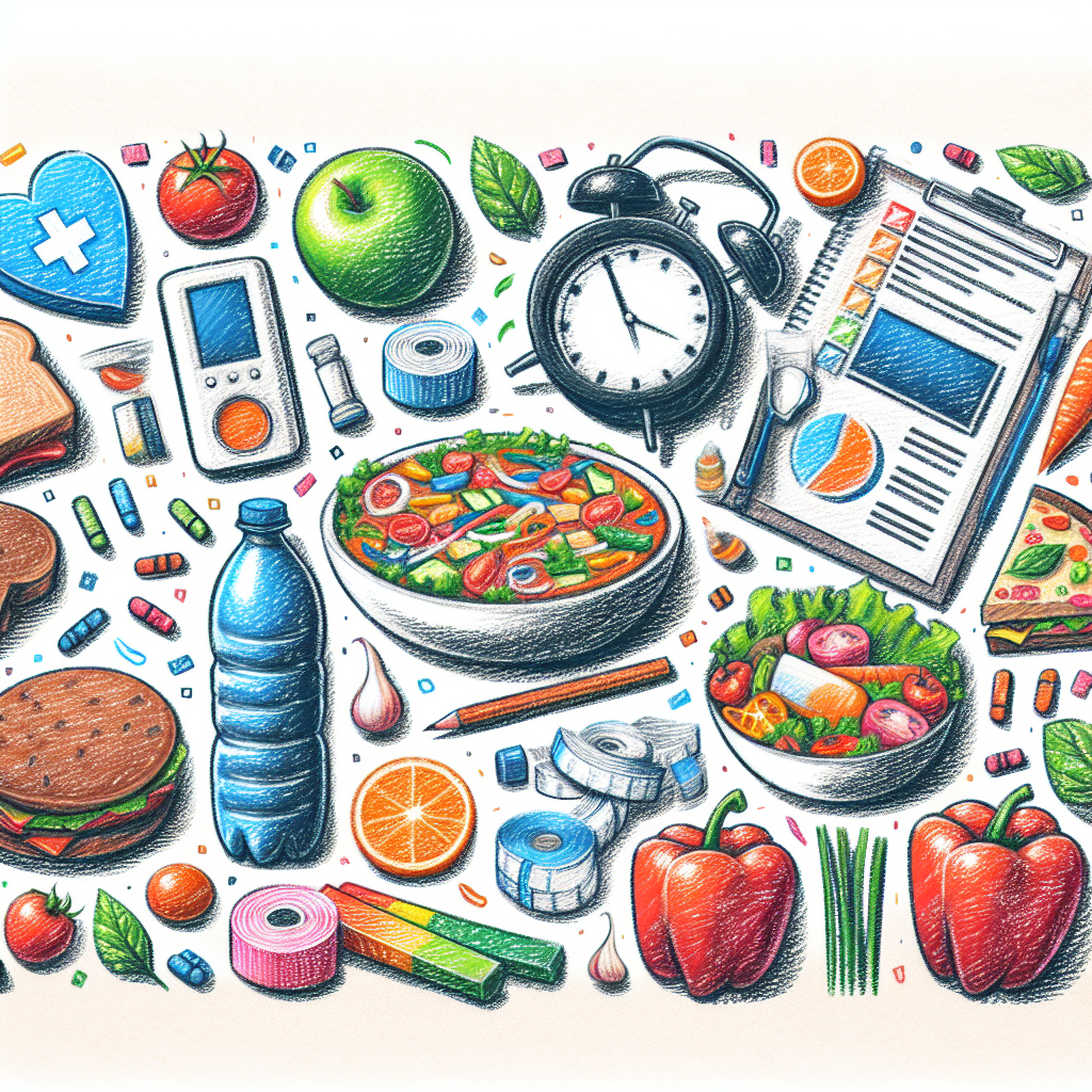 Pastelková ilustrace znázorňující téma: Zdravá výživa