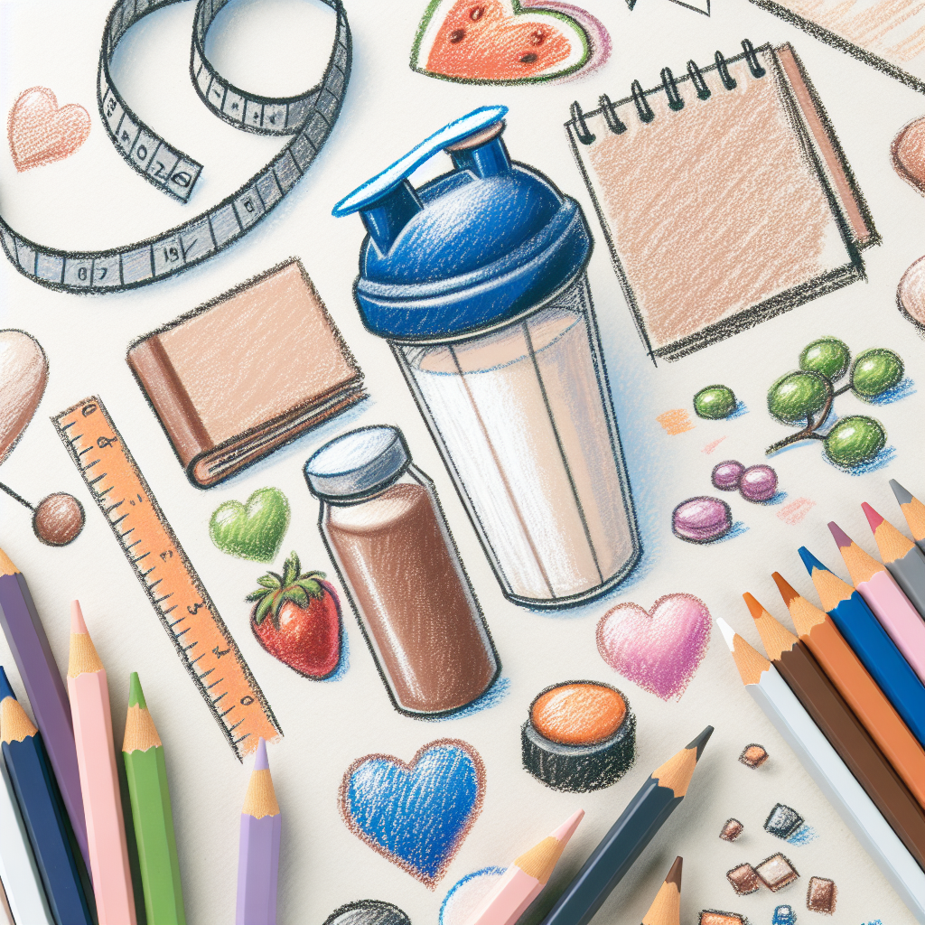 Pastelková ilustrace znázorňující téma: Zdravá strava