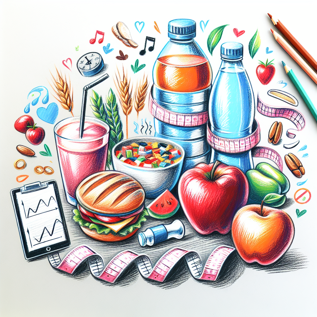 Pastelková ilustrace znázorňující téma: Výživa a stravování
