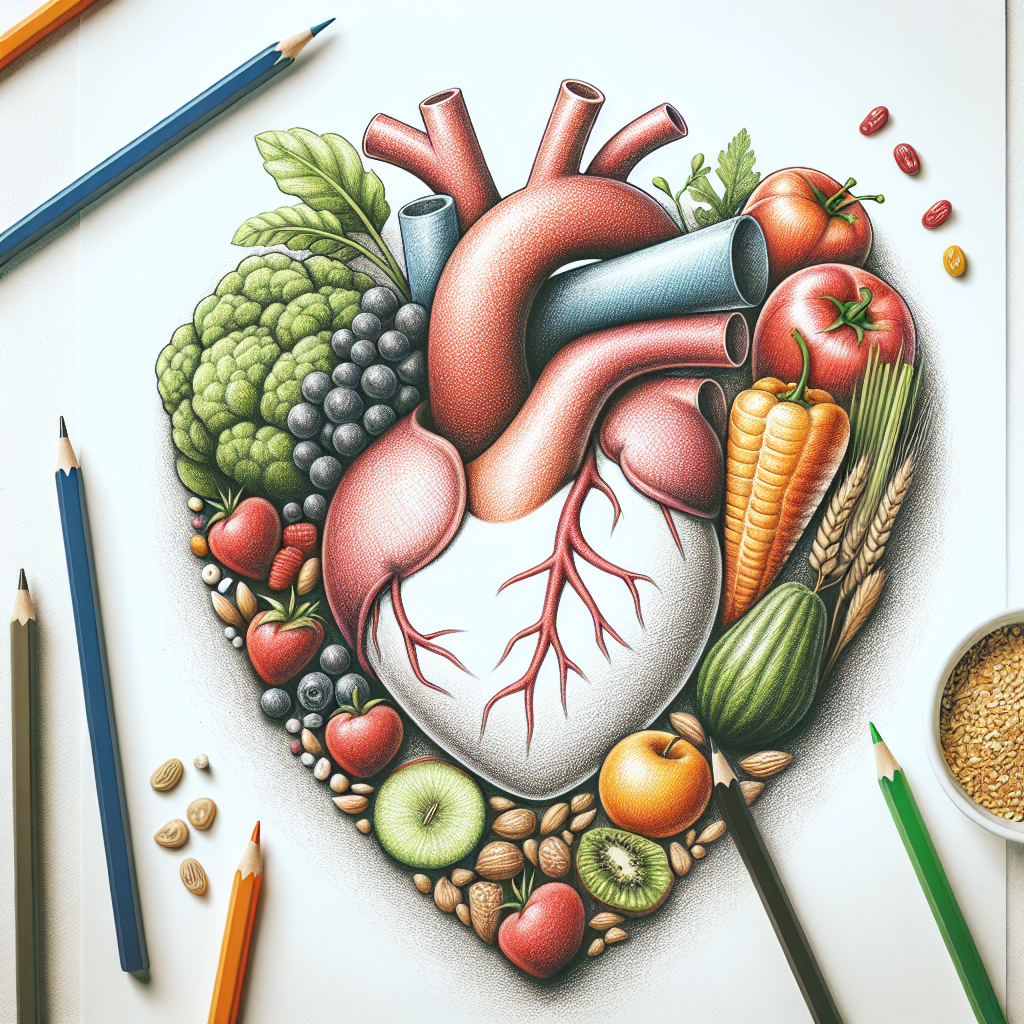 Pastelková ilustrace znázorňující téma: Zdravá výživa