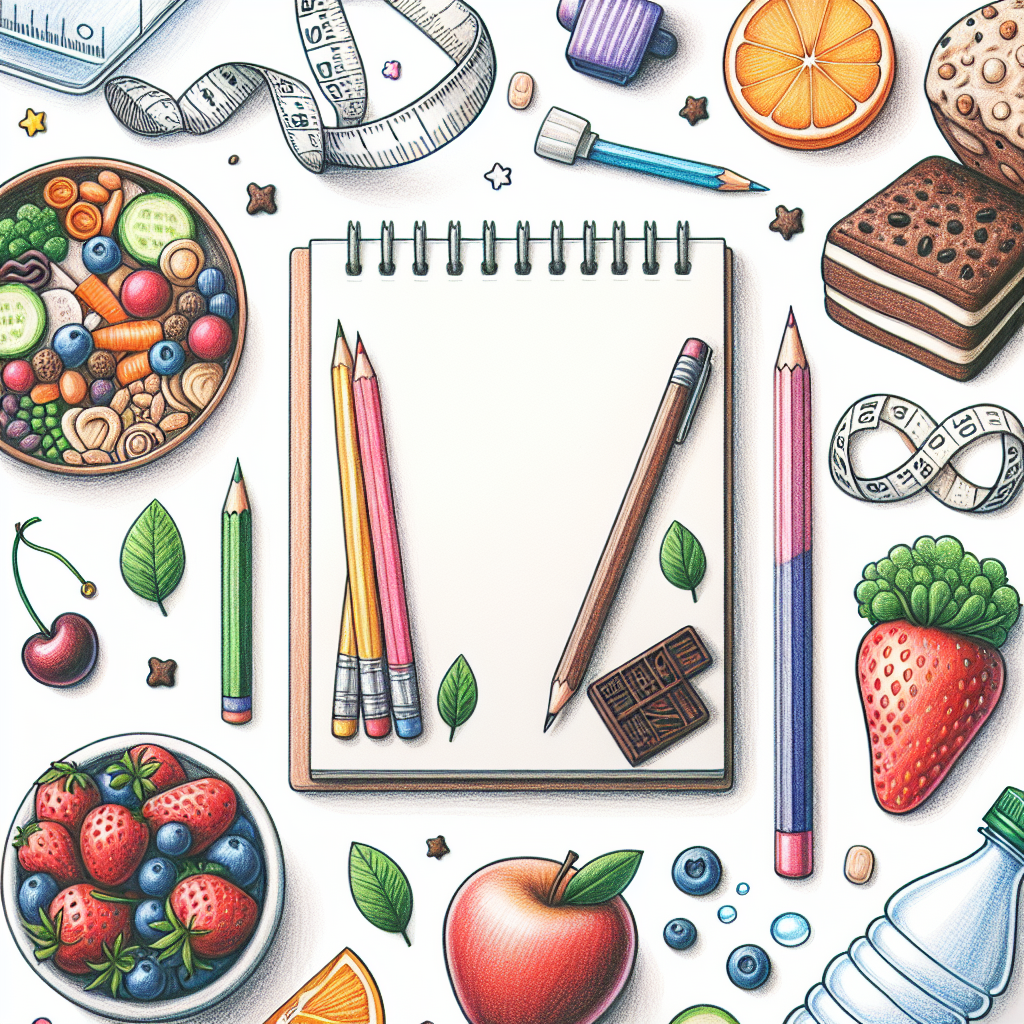 Pastelková ilustrace znázorňující téma: Výživa