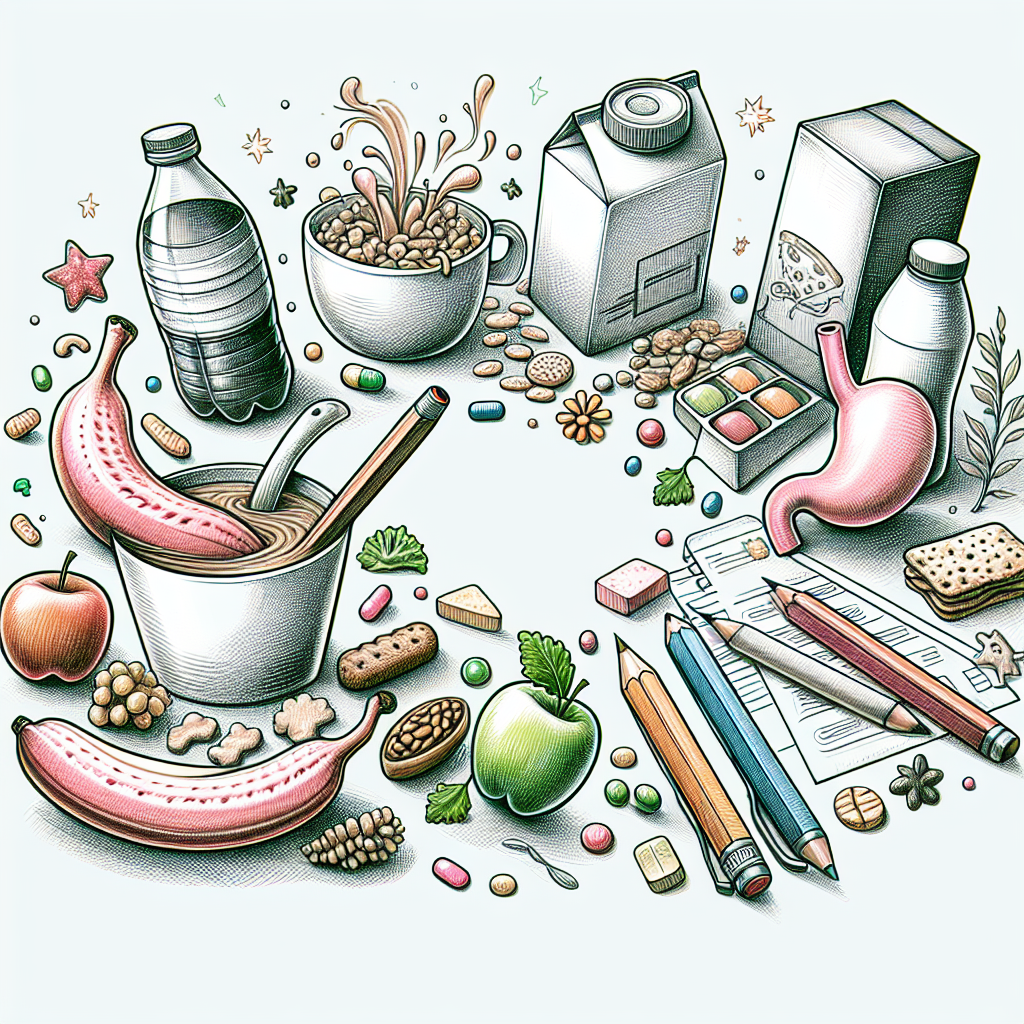 Pastelková ilustrace znázorňující téma: Zdravá výživa