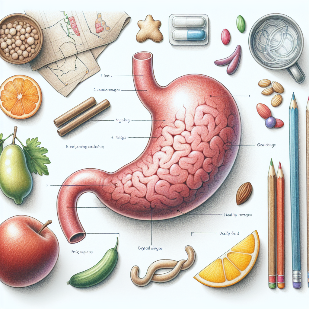 Pastelková ilustrace znázorňující téma: Výživa a zdraví