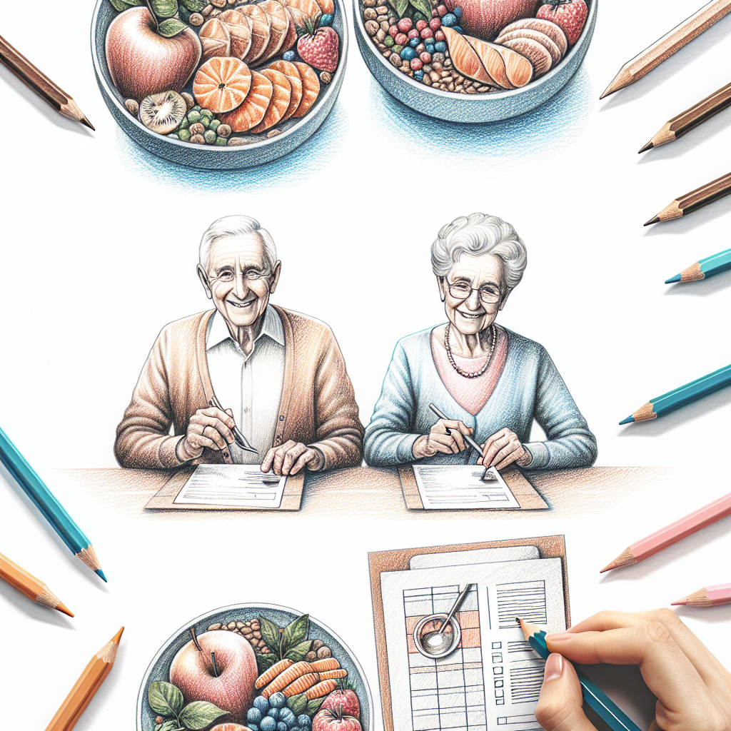 Pastelková ilustrace znázorňující téma: Zdravá výživa