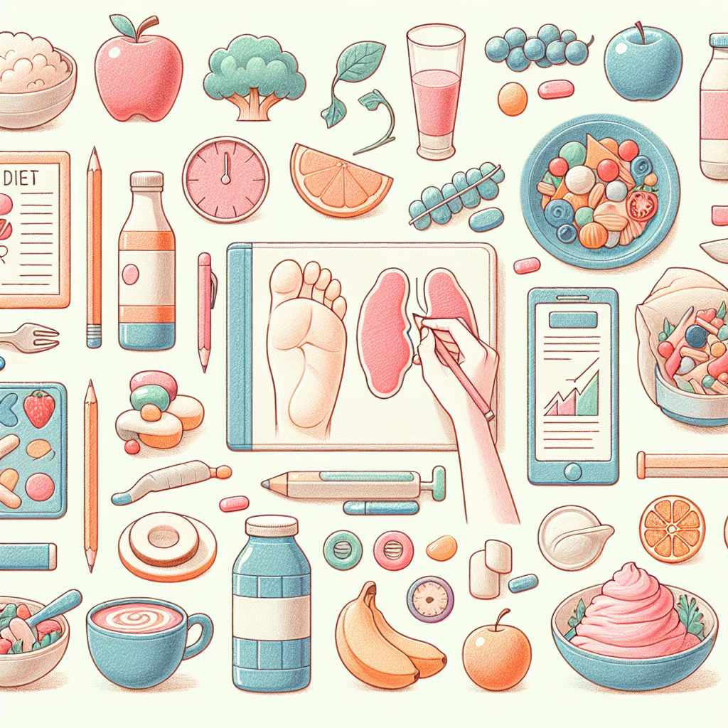 Pastelková ilustrace znázorňující téma: Zdraví a výživa