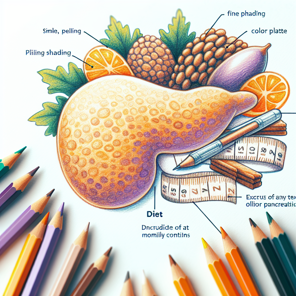 Pastelková ilustrace znázorňující téma: Zdraví a výživa