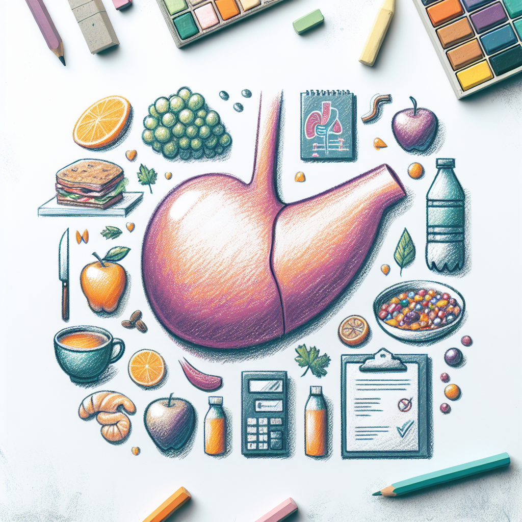 Pastelková ilustrace znázorňující téma: Diety a zdraví