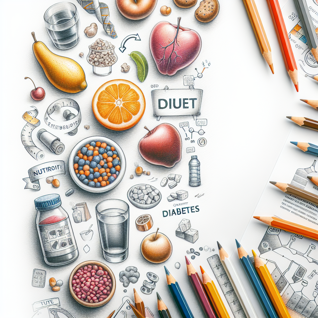 Pastelková ilustrace znázorňující téma: Zdraví a výživa