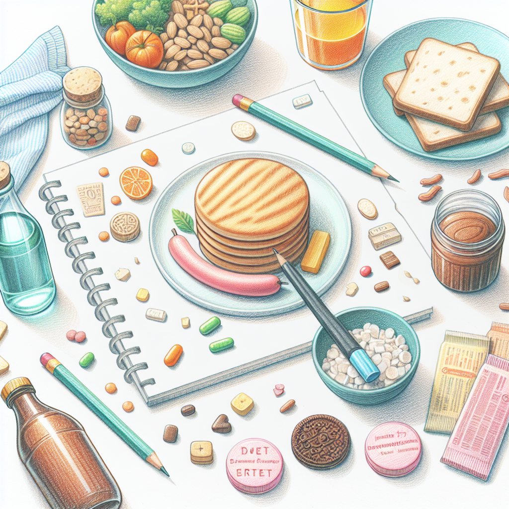 Pastelková ilustrace znázorňující téma: Zdraví a výživa