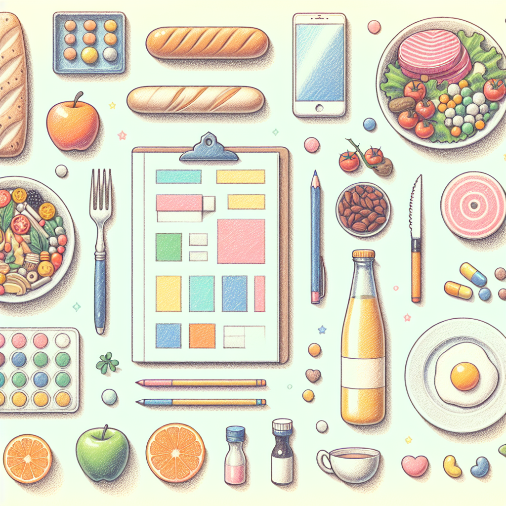 Pastelková ilustrace znázorňující téma: Zdravá výživa